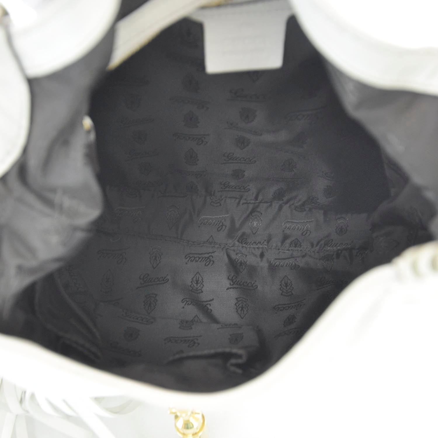 Gucci Leather New Jackie Hobo White 7 of 10