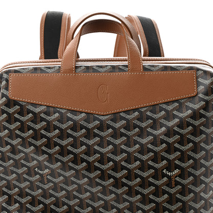 Goyard Goyardine Calfskin Cisalpin Backpack Black Gold 7 of 9