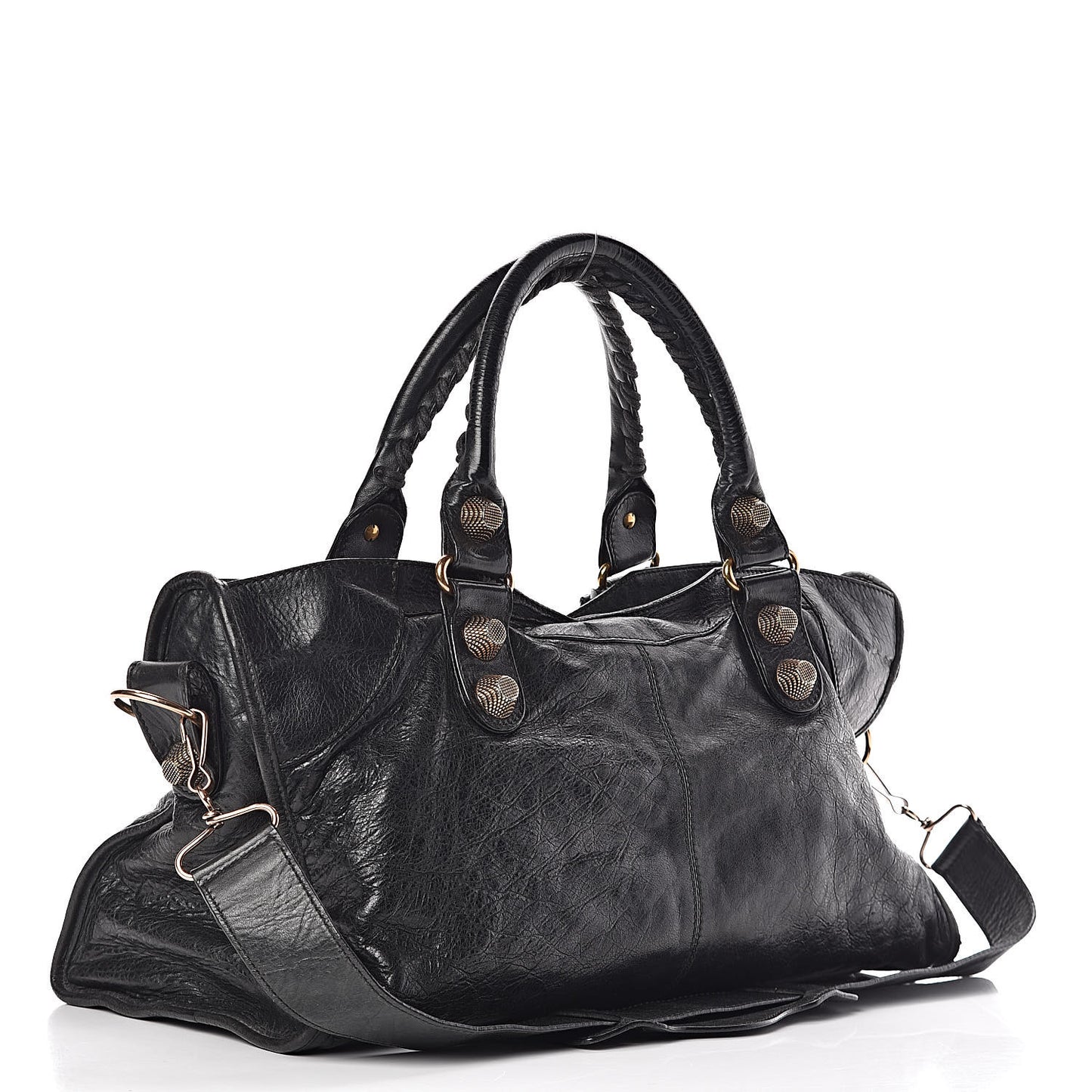 Agneau Giant 21 Rose Gold Hardware Part Time Black