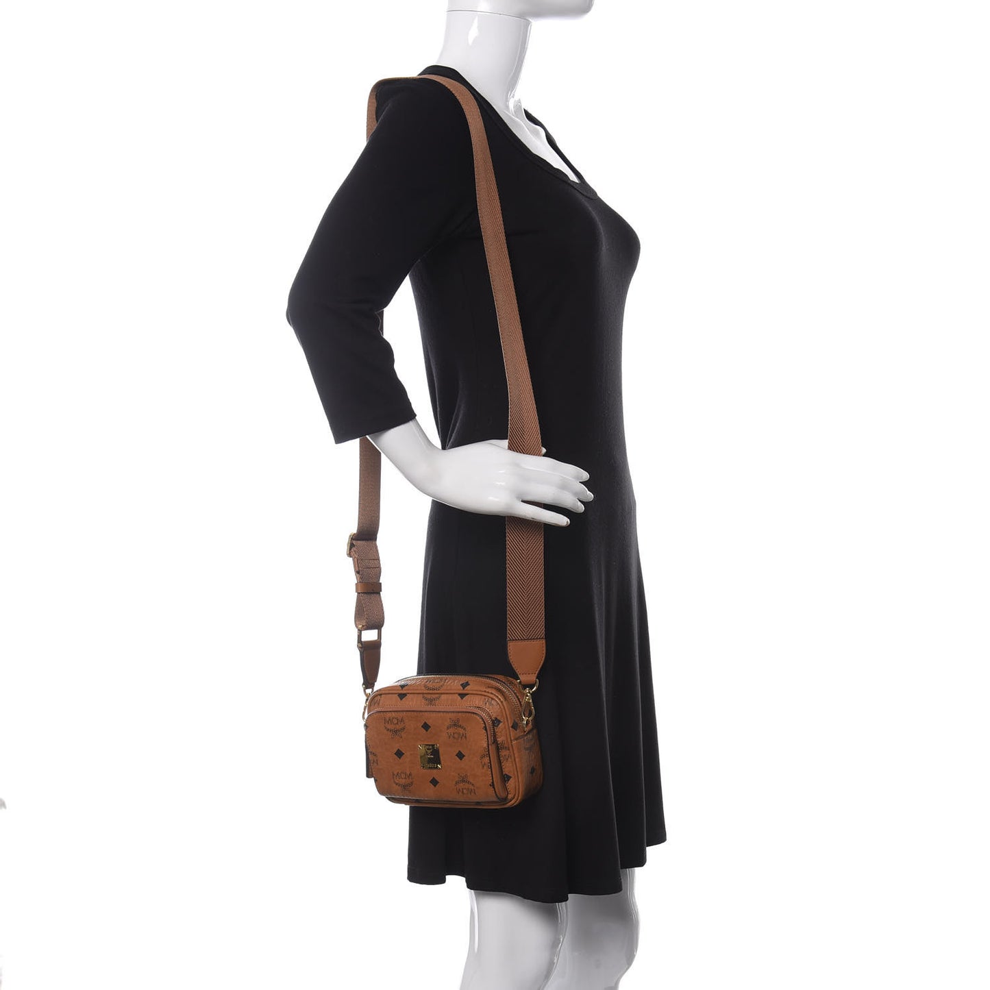 Visetos Klassik Crossbody Bag Cognac