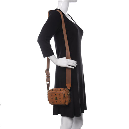 MCM Visetos Klassik Crossbody Bag Cognac 2 of 9