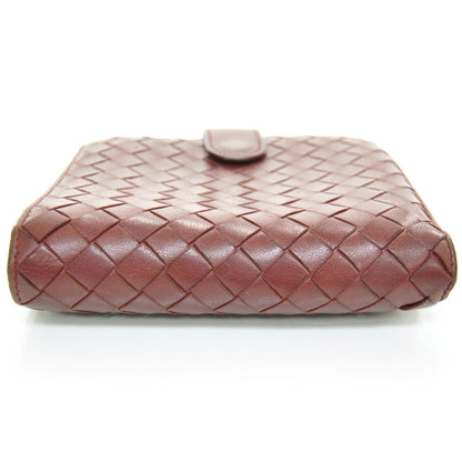 Bottega Veneta Nappa Intrecciato French Compact Wallet Pink 4 of 9
