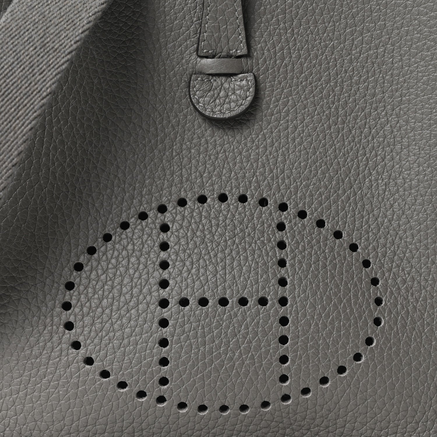 Hermes Taurillon Clemence Evelyne TPM Gris Meyer 8 of 11