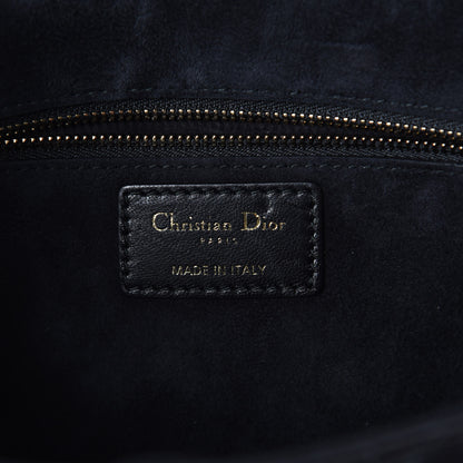 Christian Dior Lambskin Cannage Large Dioraddict Flap Bag Black 6 of 9
