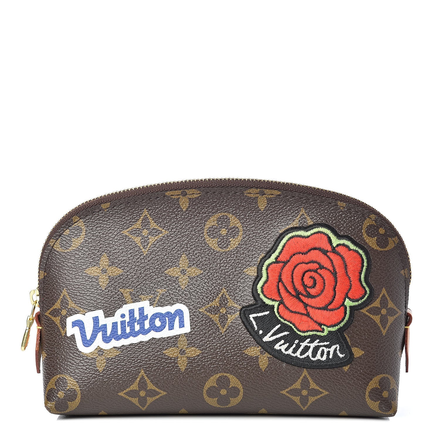 Louis Vuitton Monogram Patches Cosmetic Pouch PM 1 of 8