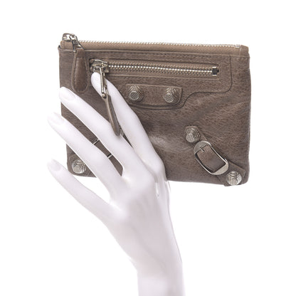 Balenciaga Agneau Giant 12 Silver Hardware M Porte-Monnaie Coin Purse Sahara 2 of 8