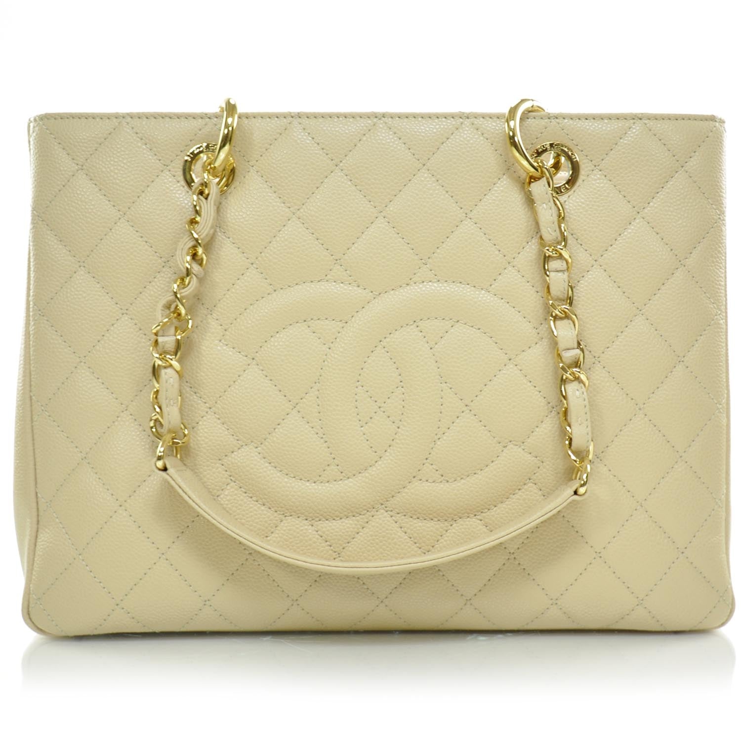 Chanel Caviar Grand Shopping Tote GST Beige Clair 1 of 8