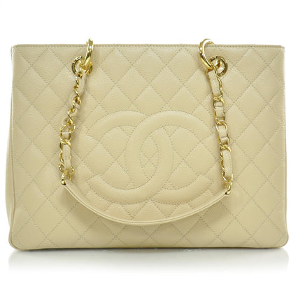 Chanel Caviar Grand Shopping Tote GST Beige Clair 1 of 8