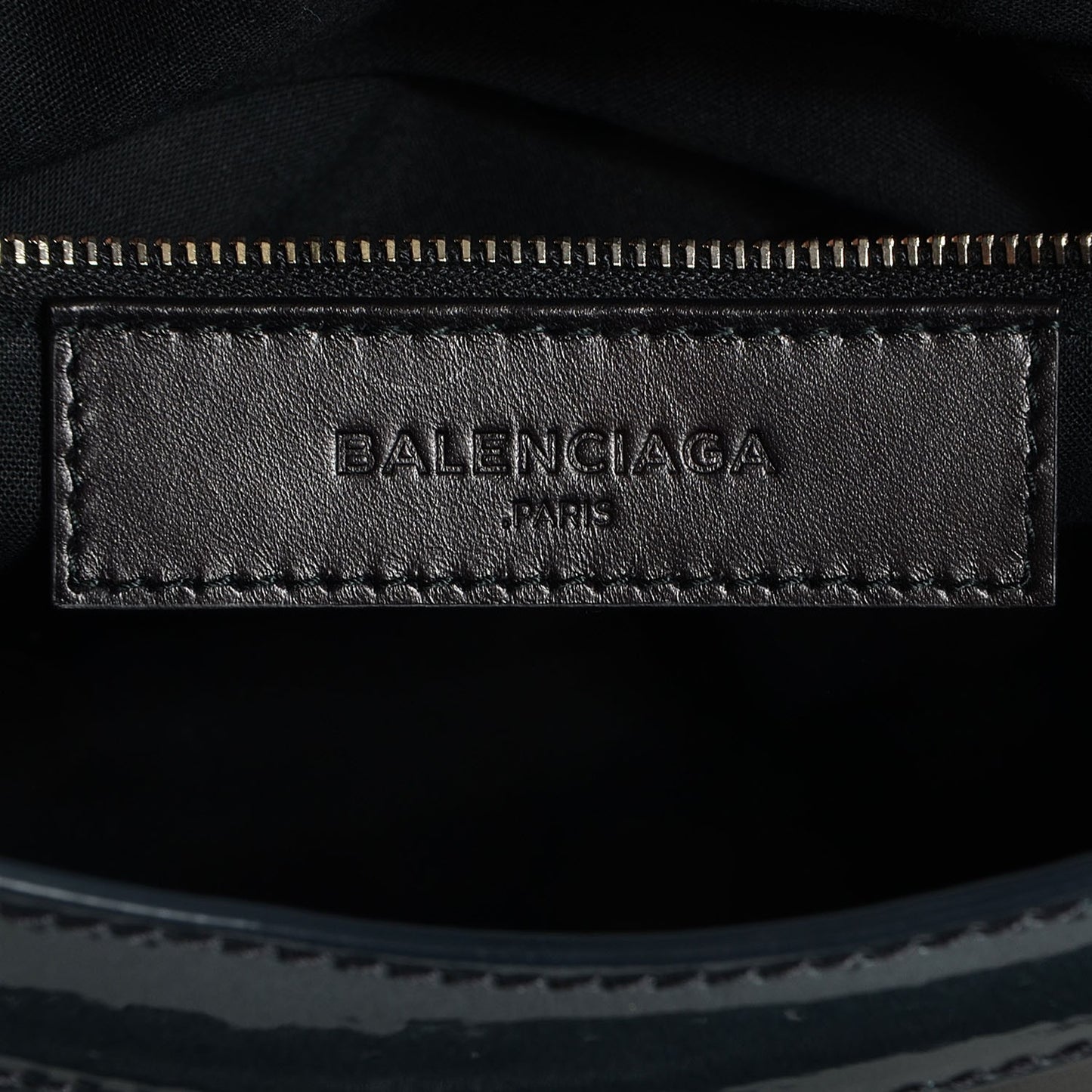 Smooth Calfskin Metallic Patent Giant 12 Silver Hardware City Black Gris