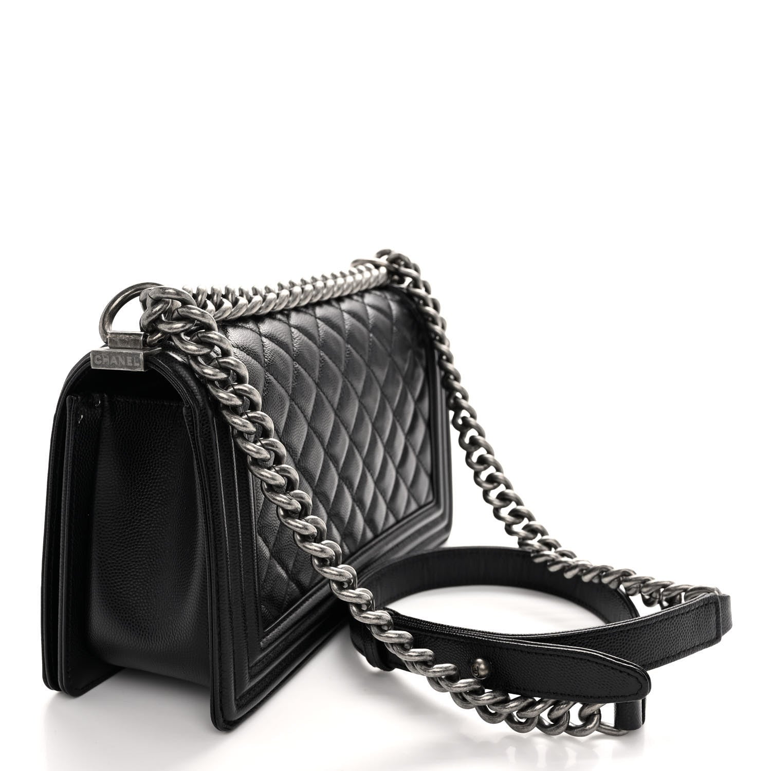 Chanel Caviar Quilted Medium Boy Flap Black 3 of 11