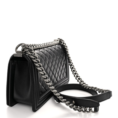 Chanel Caviar Quilted Medium Boy Flap Black 3 of 11