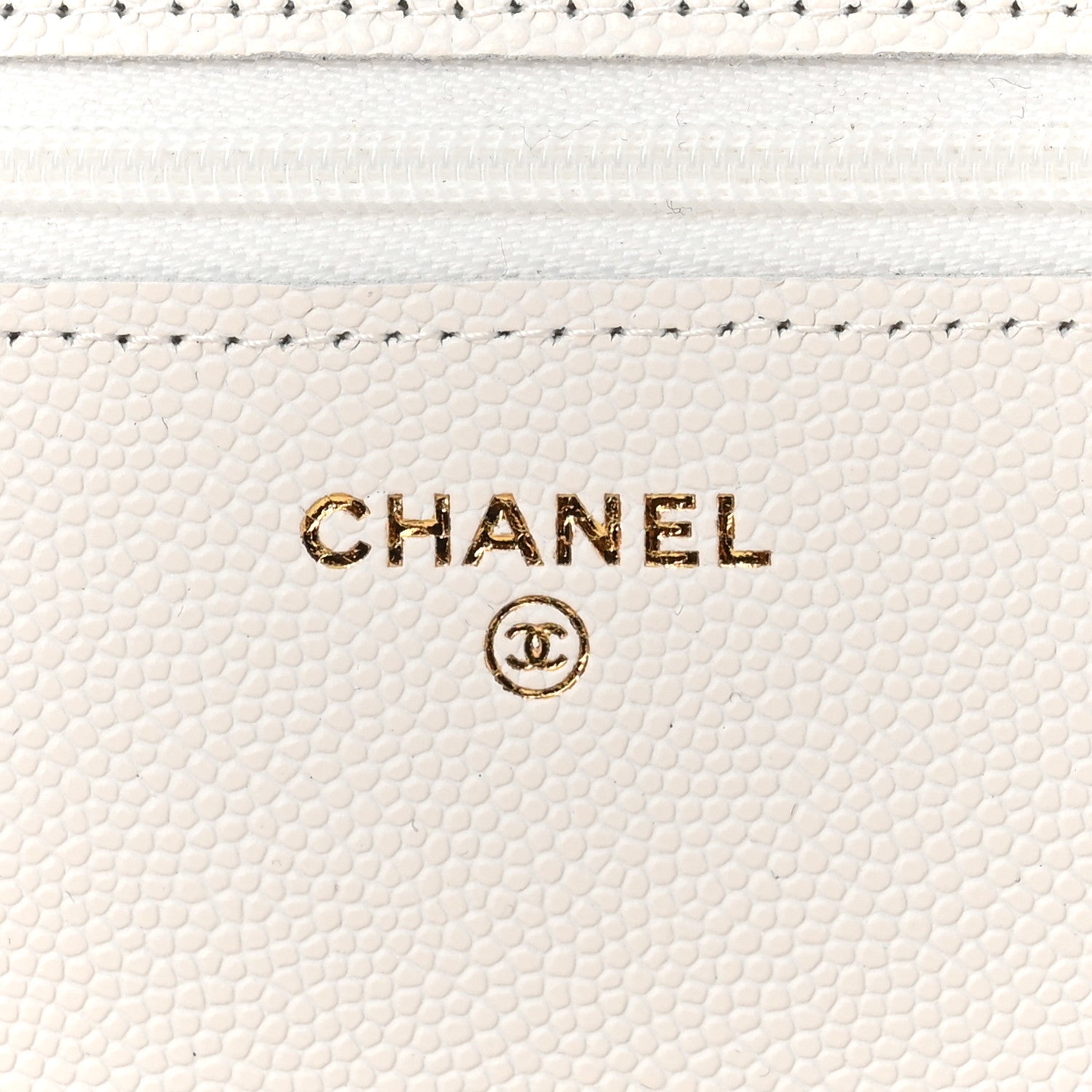 Chanel Caviar Quilted Wallet On Chain WOC White 6 of 12