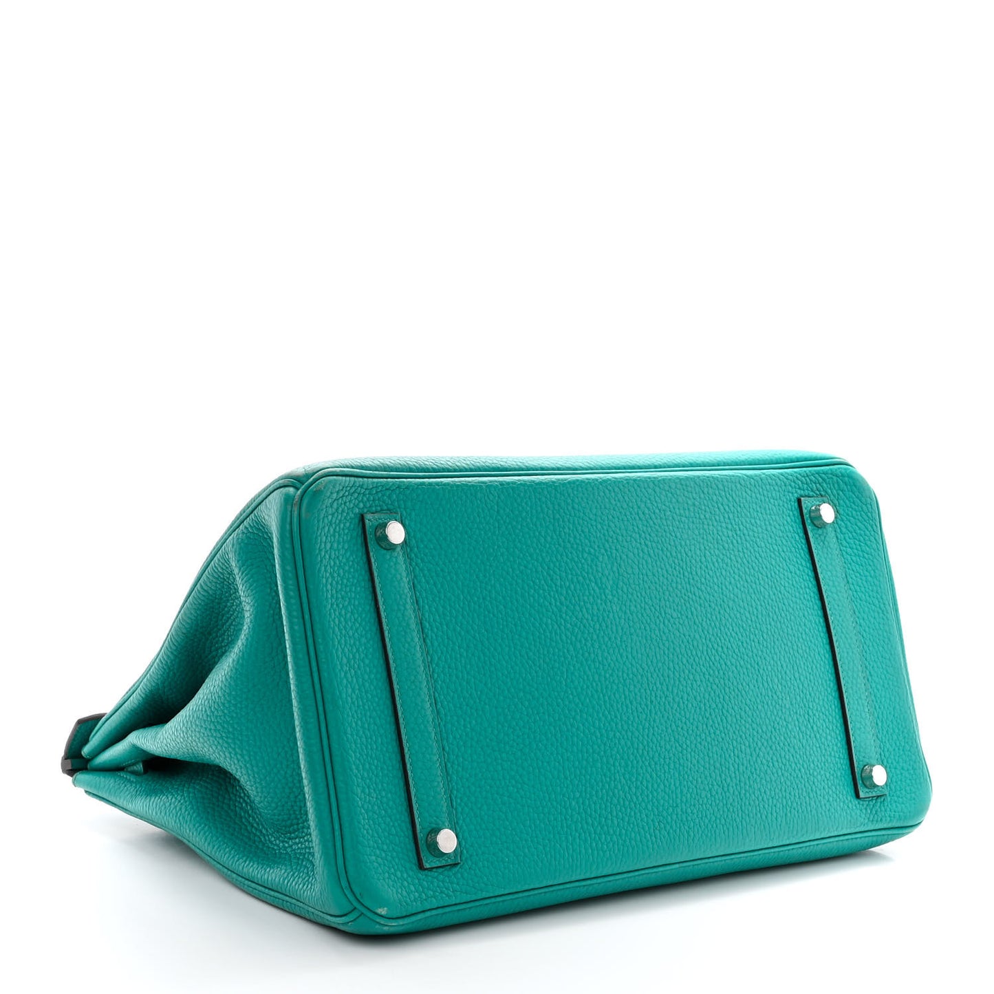 Taurillon Clemence Birkin 35 Bleu Paon