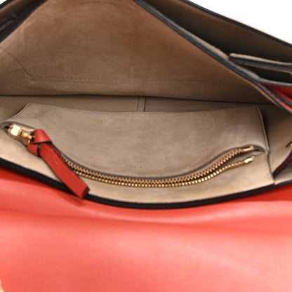 Chloe Calfskin Suede Medium Faye Shoulder Bag Sepia Red 6 of 14