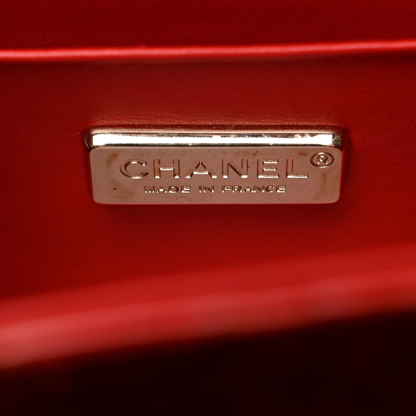 Snakeskin Mini Rectangular Flap Red