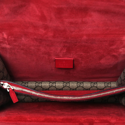 Gucci GG Supreme Monogram Small Dionysus Shoulder Bag Red 4 of 9