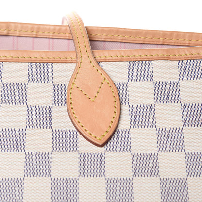 Louis Vuitton Damier Azur Neo Neverfull MM Rose Ballerine 14 of 20