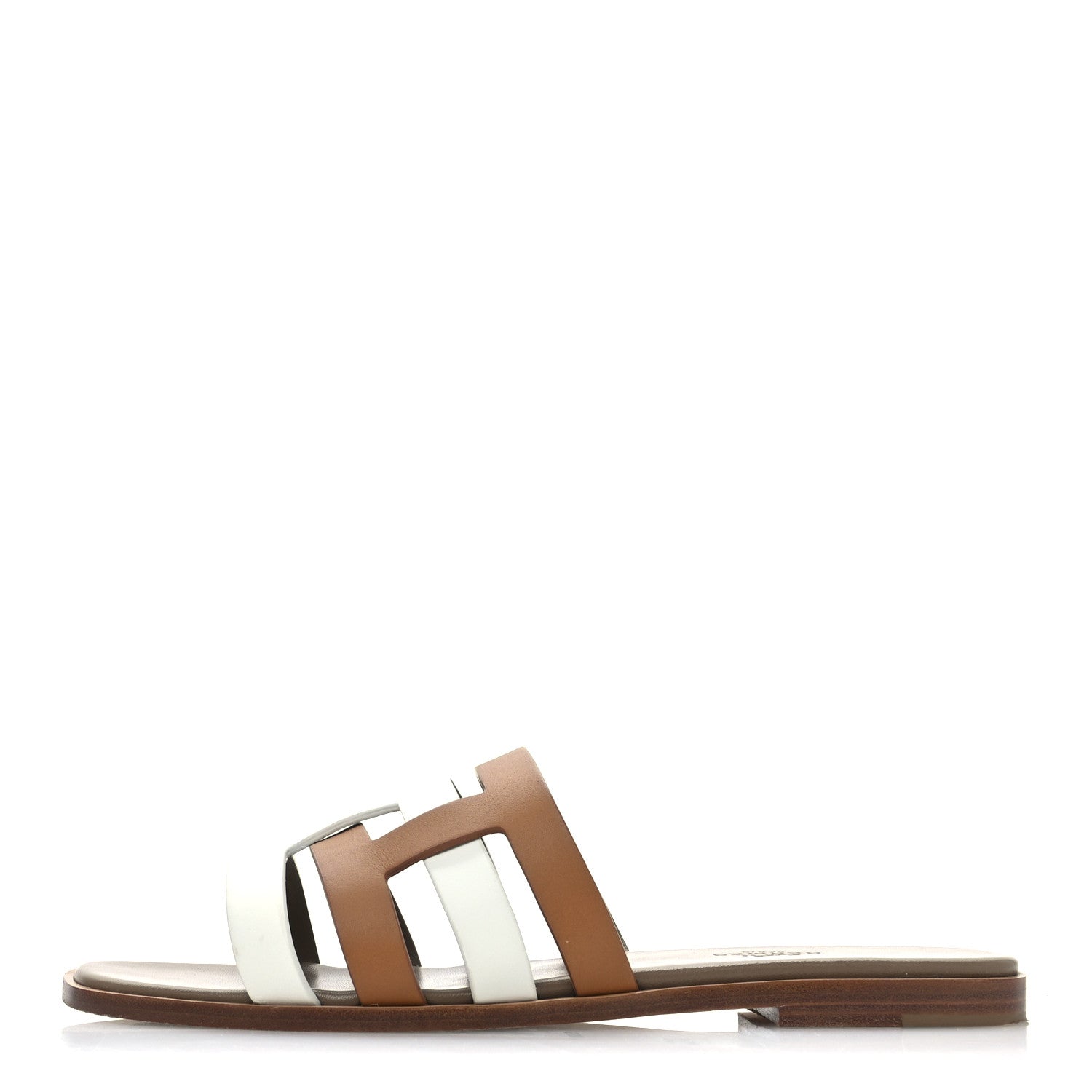 Hermes Calfskin Amore Sandals 39 White Naturel 1 of 11
