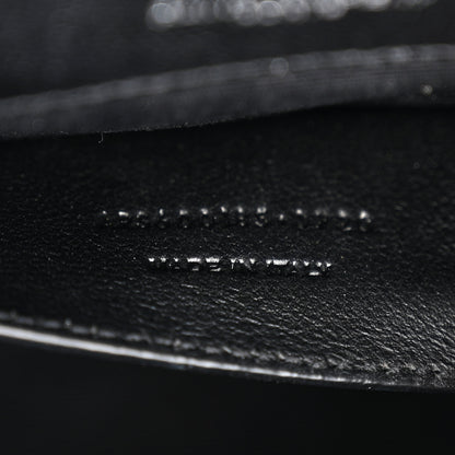 Saint Laurent Grain De Poudre Textured Mixed Matelasse Triquilt Medium Monogram Satchel Black 7 of 13