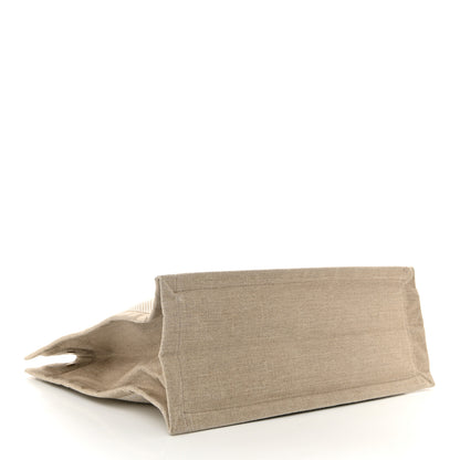 Saint Laurent Linen Calfskin Rive Gauche Tote Beige Sea Salt 3 of 9