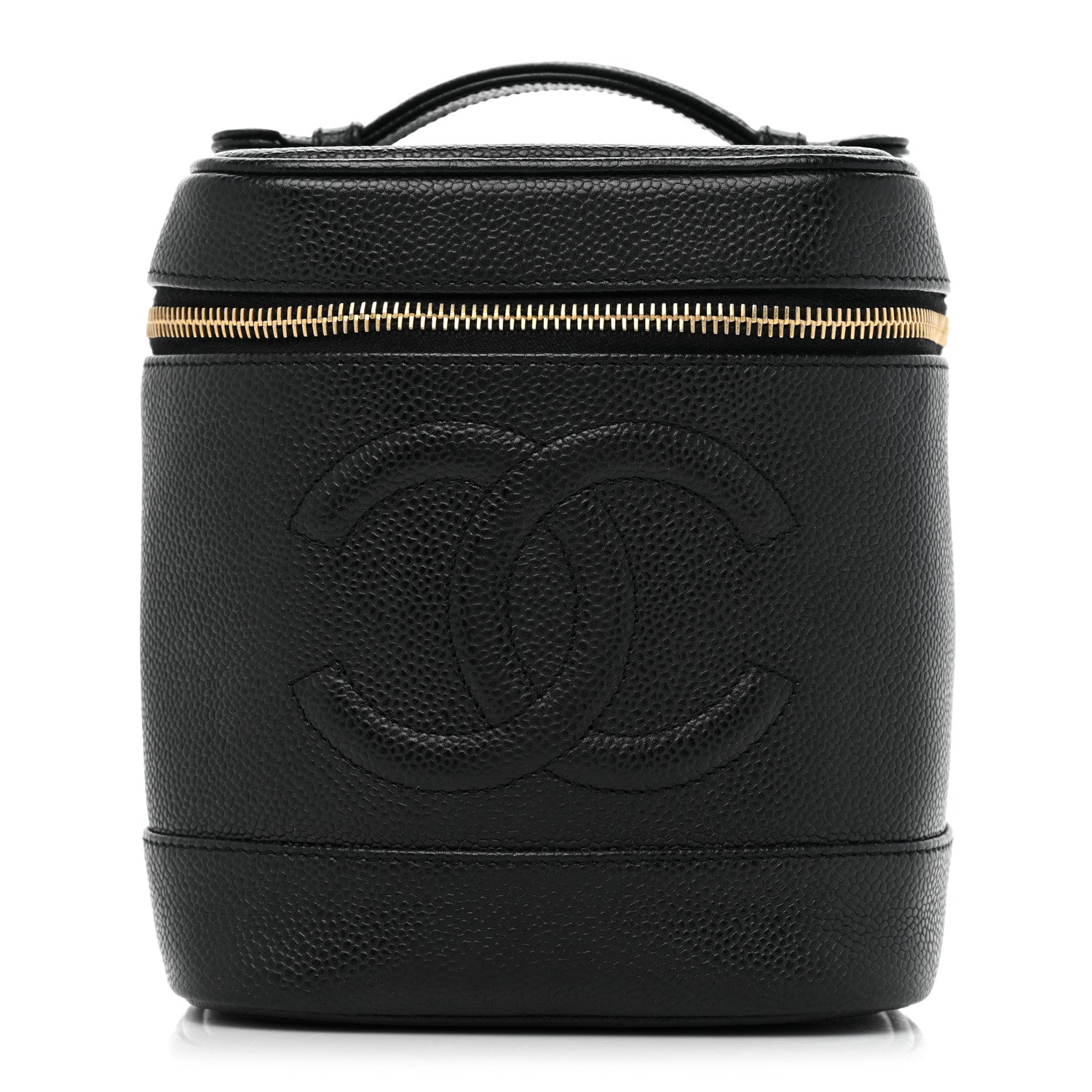 Chanel Caviar Vanity Cosmetic Case Black 1 of 15