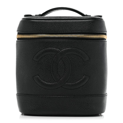 Chanel Caviar Vanity Cosmetic Case Black 1 of 15