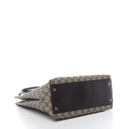 Gucci GG Plus Monogram Small Vertical Tote Dark Brown 4 of 10