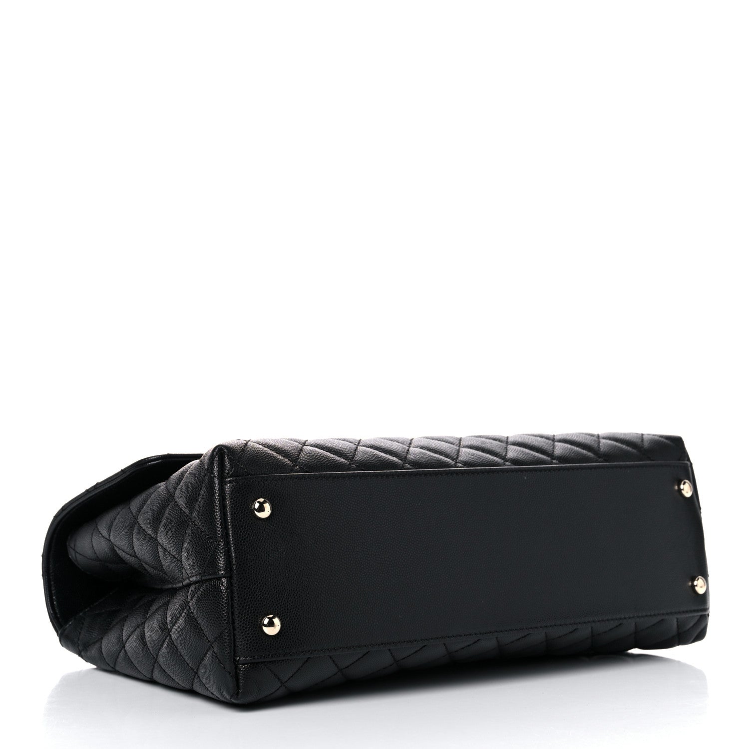 Chanel Caviar Quilted Medium Coco Handle Flap Black 4 of 15