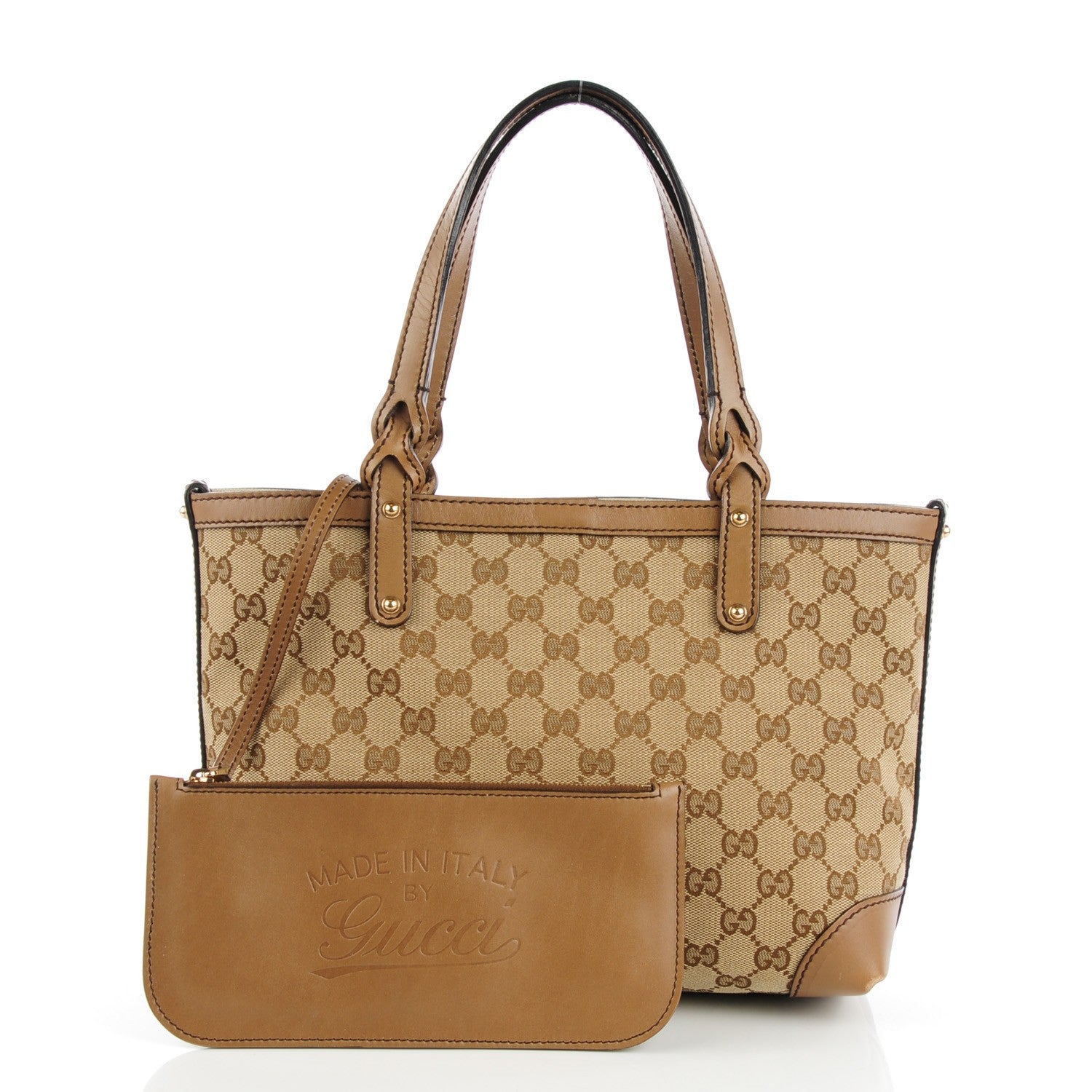 Gucci Monogram Small Craft Tote Light Brown 3 of 9