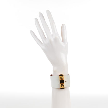 Hermes Epsom Imprevisible Bracelet MM White 2 of 6