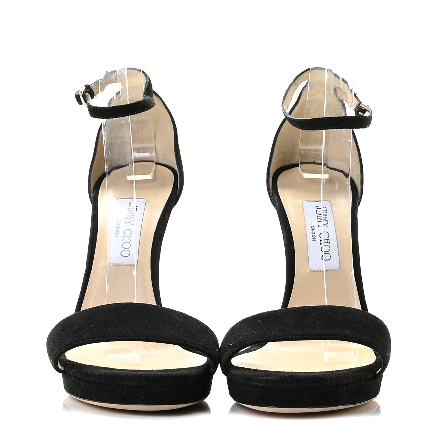 Jimmy Choo Suede Misty 120 Sandals 40 Black 3 of 12