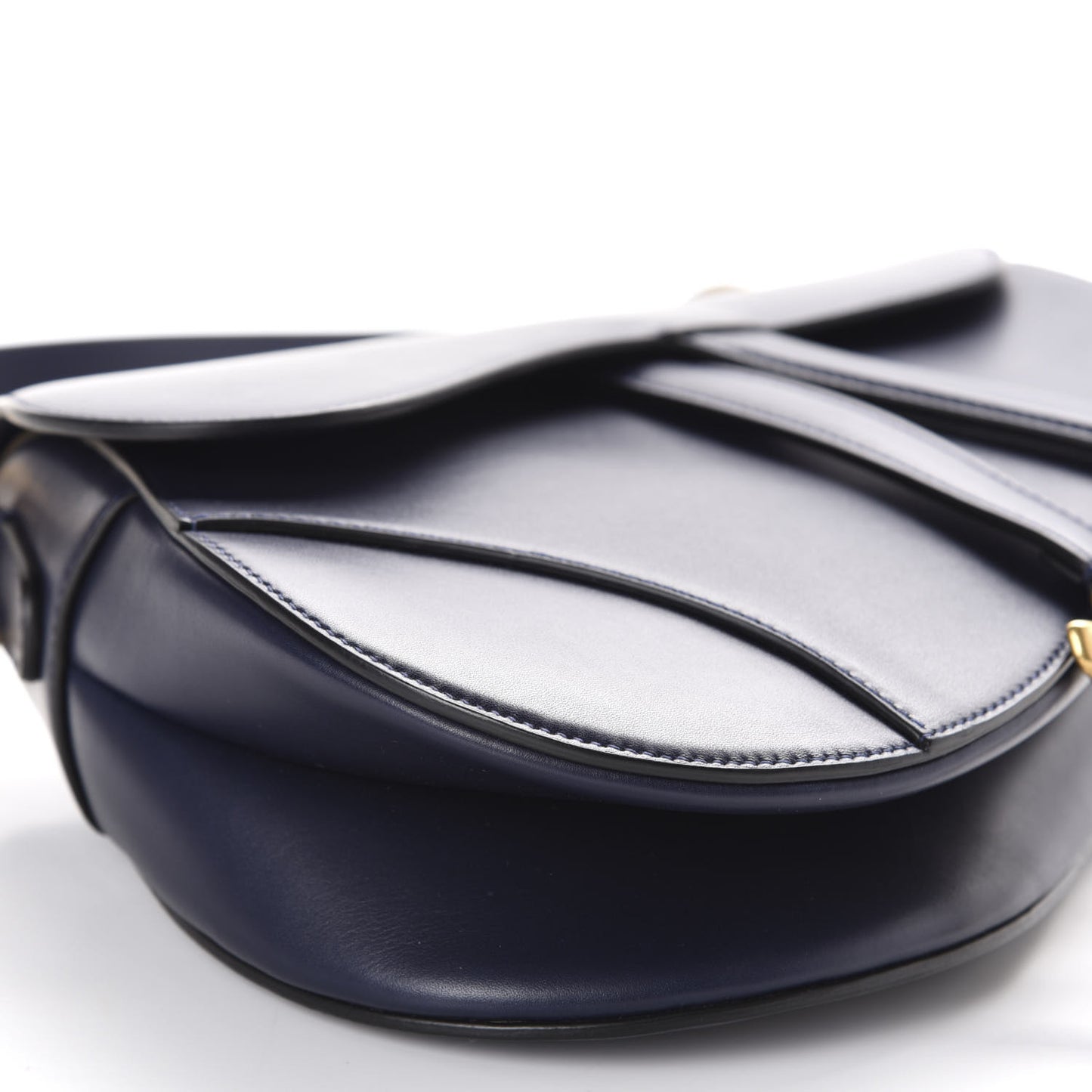Calfskin Saddle Bag Indigo Blue