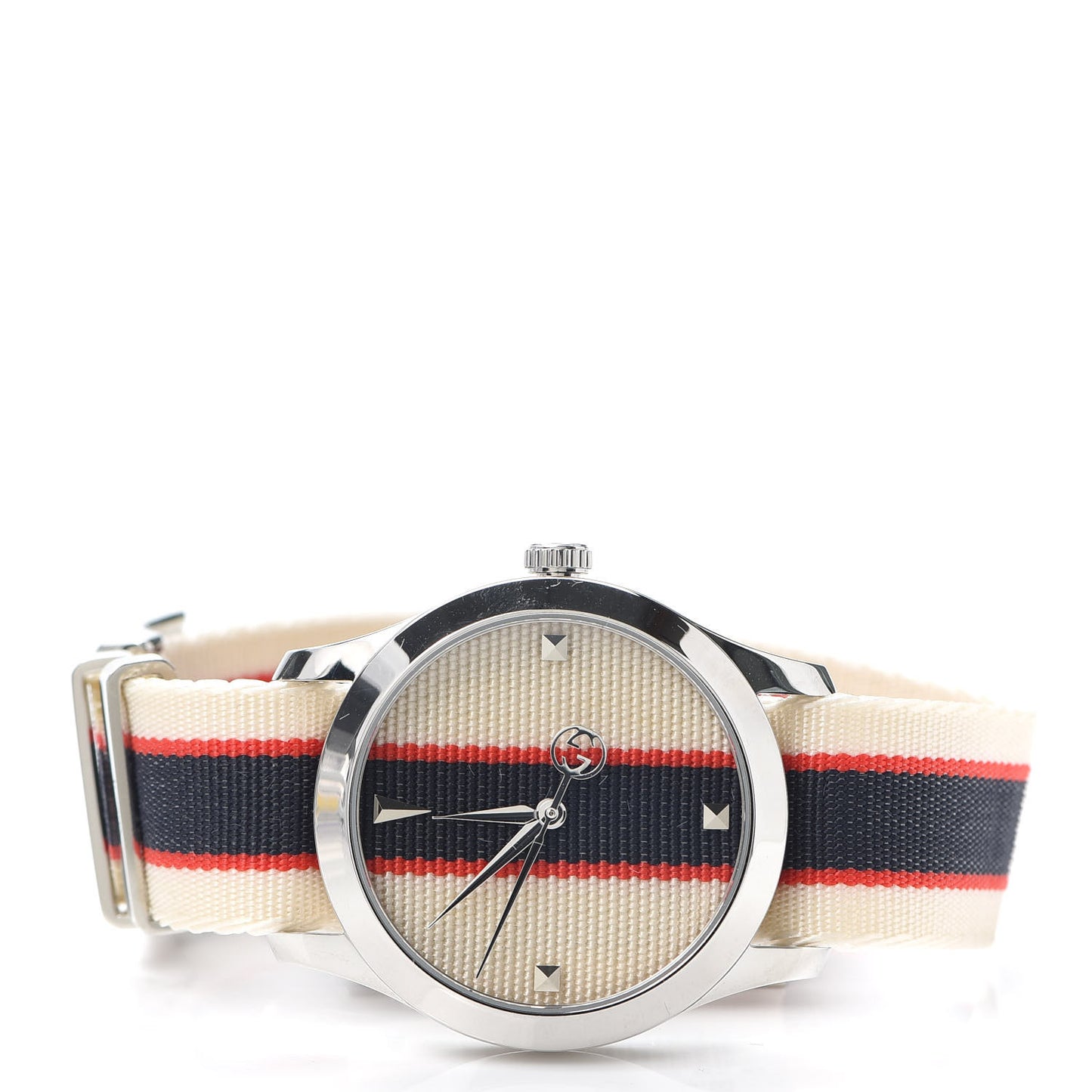 Stainless Steel Nylon 38mm G-Timeless Web Quartz Watch White