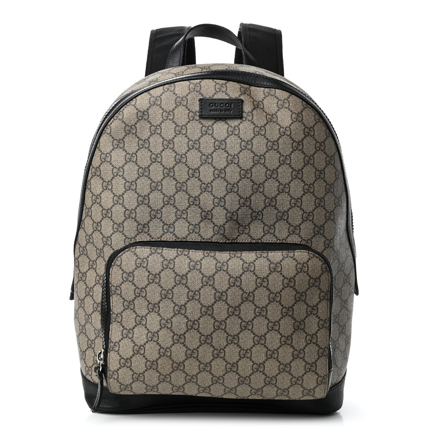 GG Supreme Monogram Medium Backpack Black