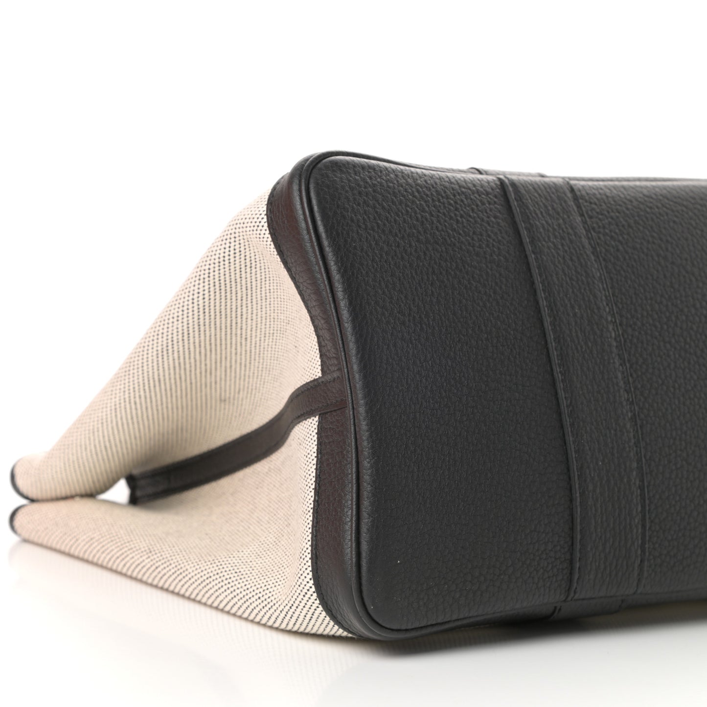 Twill H Negonda Garden Party 36 MM Tote Ecru Black