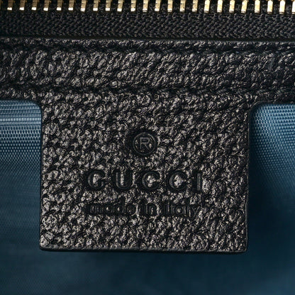 Gucci Textured Calfskin Bee Star Print Small Sylvie Shoulder Bag Black 7 of 11