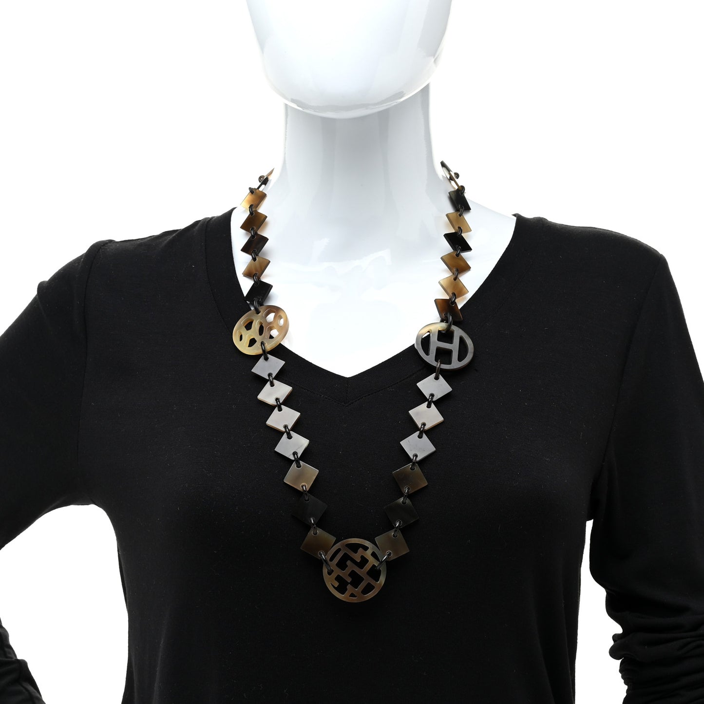 Buffalo Horn Lacquer Lena Necklace