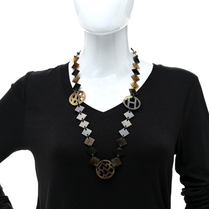 Hermes Buffalo Horn Lacquer Lena Necklace 2 of 4