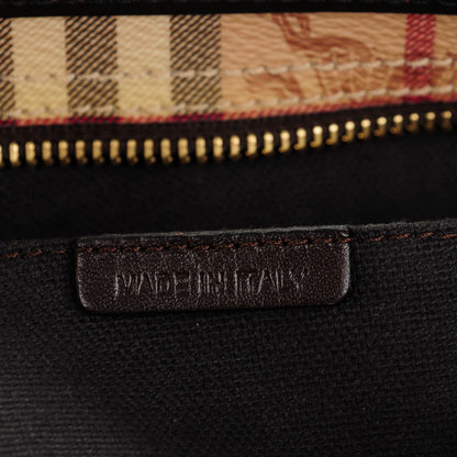 Burberry Haymarket Check Medium Regent Tote Chocolate 7 of 8