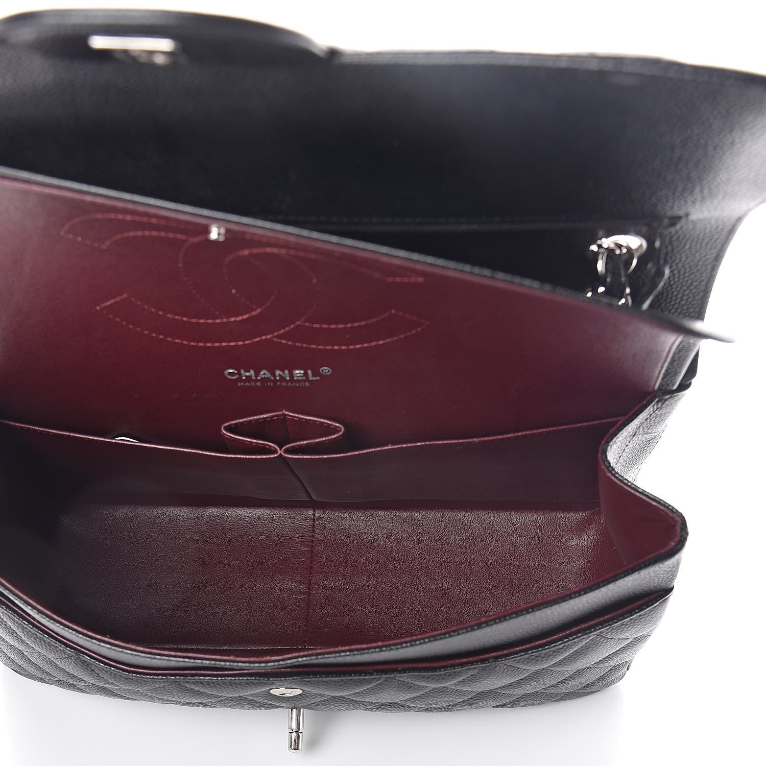 Chanel Caviar Quilted Jumbo Double Flap Black 5 of 11