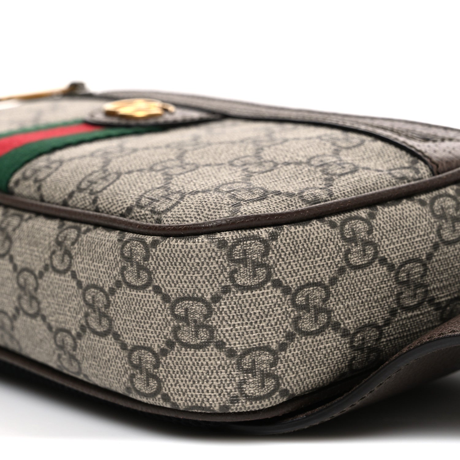 Gucci Soft GG Supreme Monogram Medium Ophidia Belt Bag Dark Brown 10 of 10