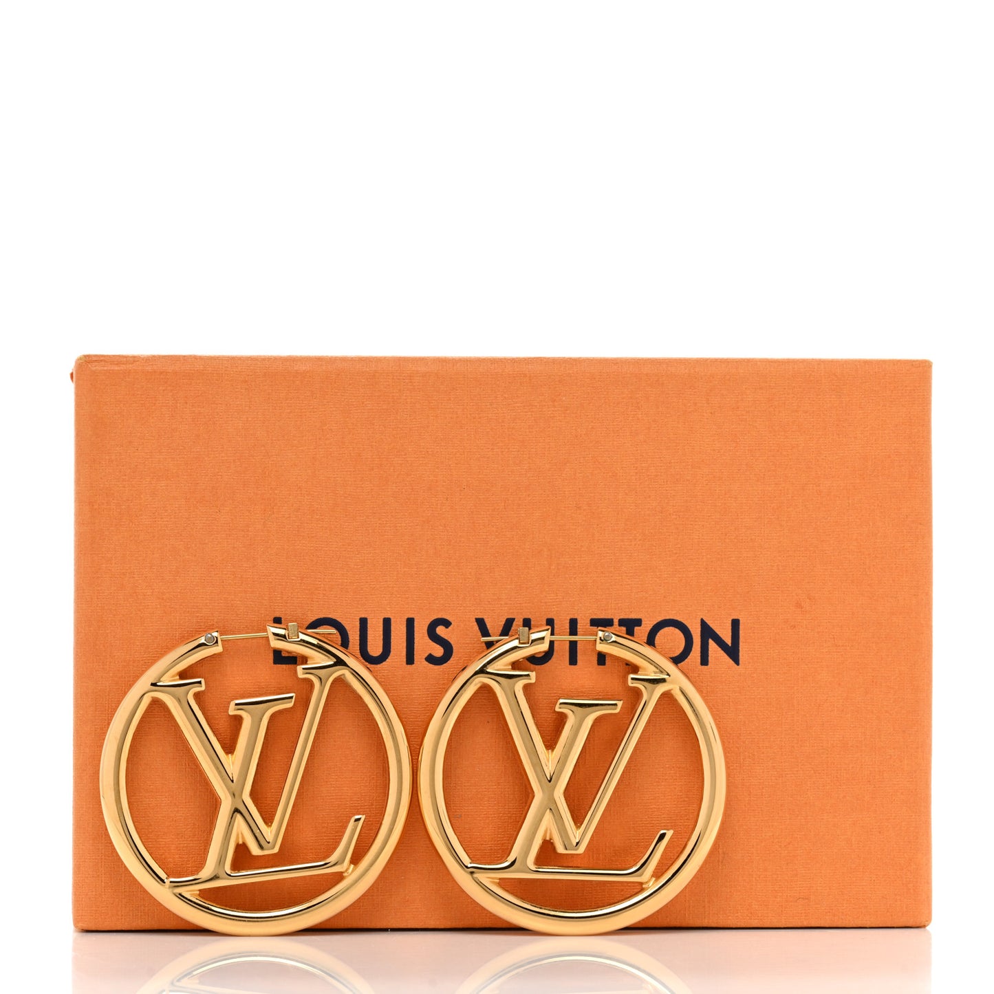 Metal Louise Hoop Earrings Gold