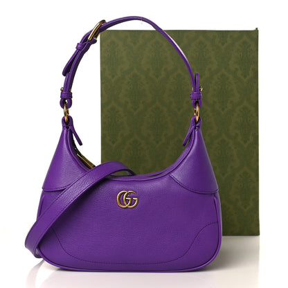 Gucci Goatskin Small Aphrodite Shoulder Bag Shine Purple 11 of 11