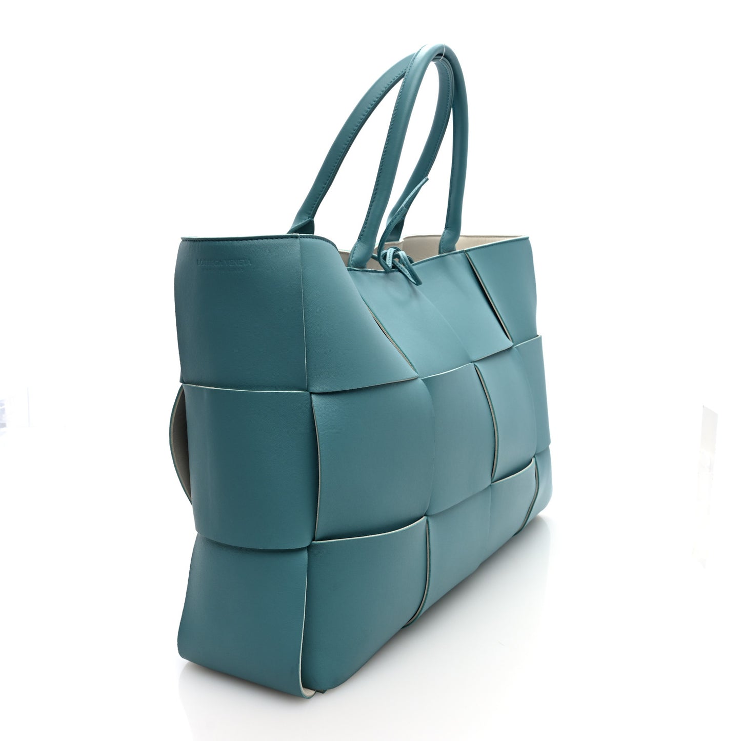 Nappa Maxi Intrecciato Large Arco Tote Linoleum