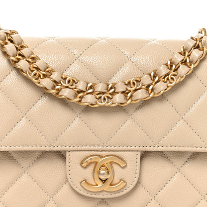 Chanel Caviar Quilted Small Coco First Flap Beige 8 of 11