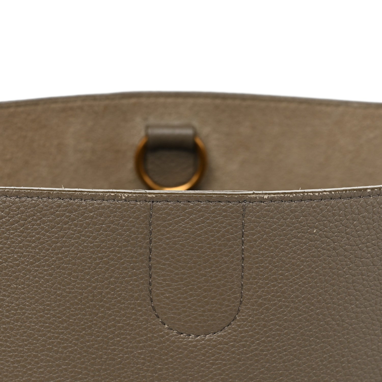 Celine Soft Grained Calfskin Small Sangle Bucket Bag Taupe 18 of 19