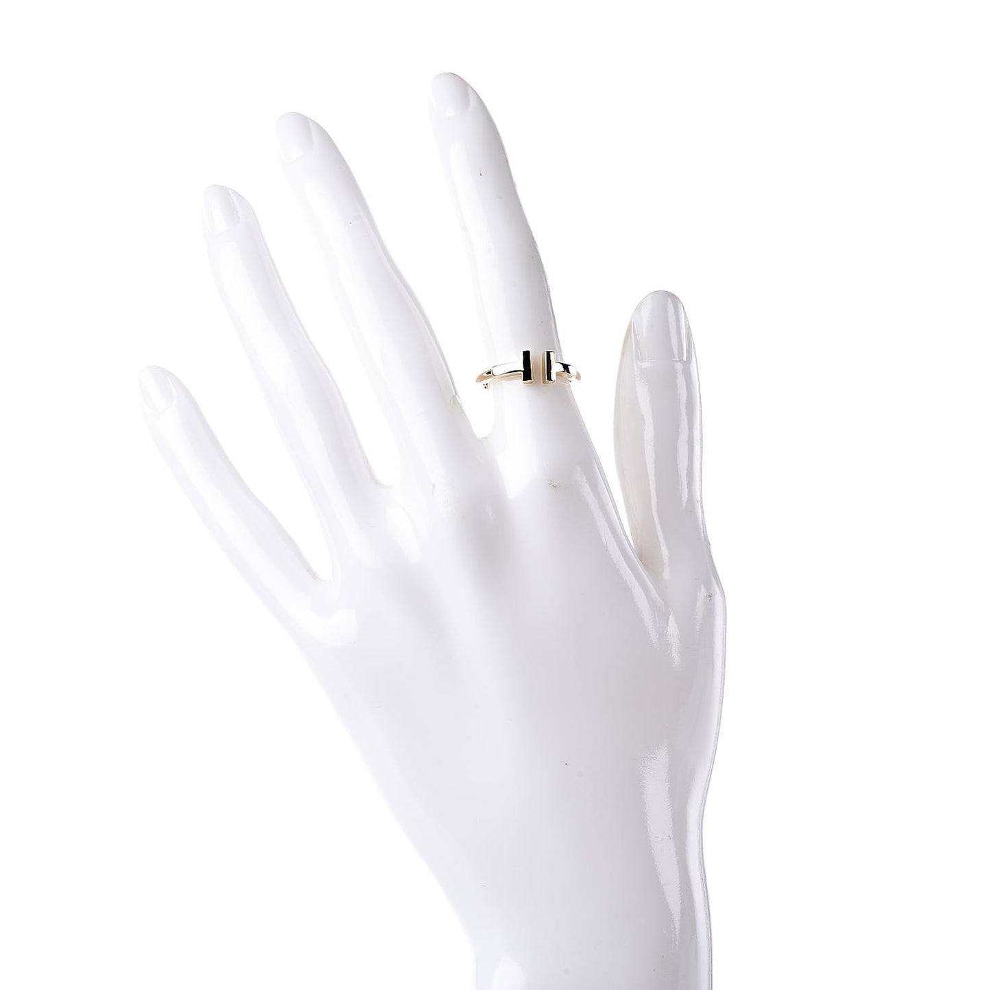 18K Yellow Gold T Wire Ring 49 5