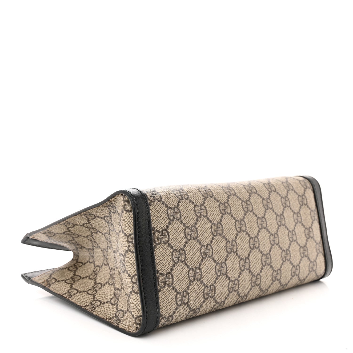 Gucci GG Supreme Monogram Small Padlock Tote Black 4 of 15