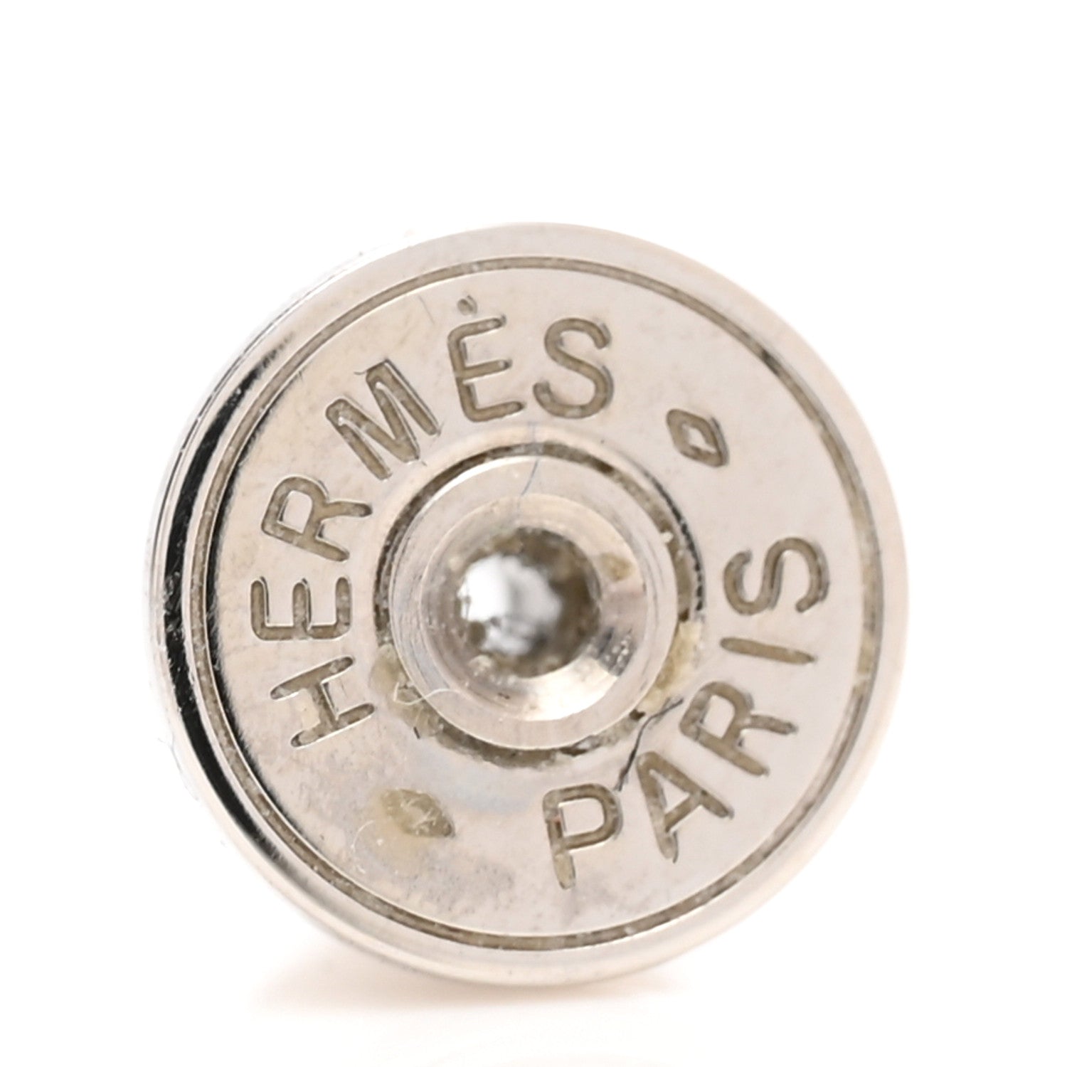 Hermes Palladium Lacquered Mini Pop H Earrings Marron Glace 4 of 5