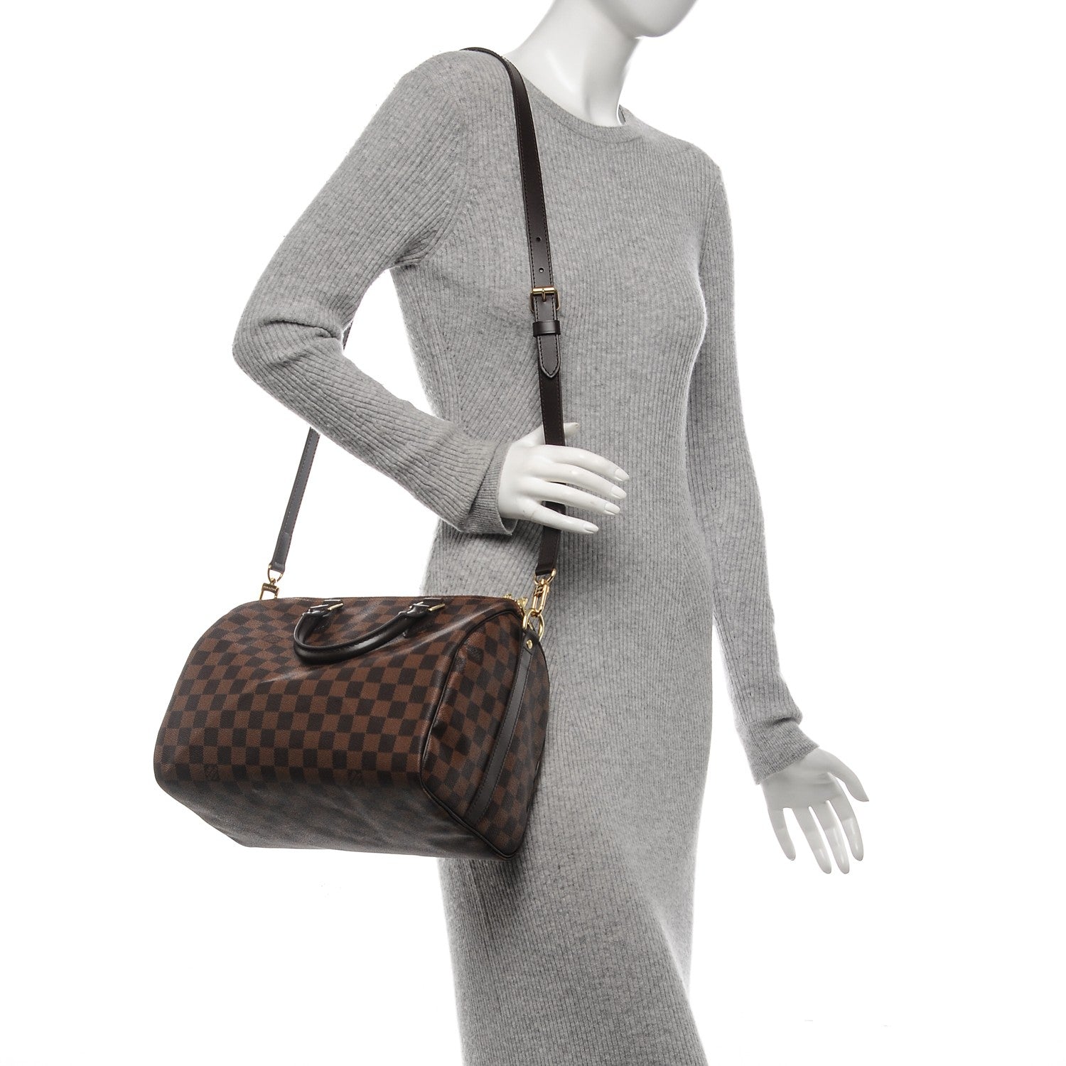 Louis Vuitton Damier Ebene Speedy Bandouliere 30 2 of 6
